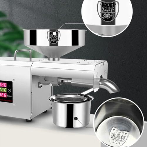 Edelstahl ÖLpresse ÖLmüHle Expeller Extraktion Maschine ÖL Automatische OIL Press Automatischer Masc