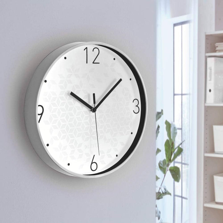 Leitz Wanduhr WOW, Weiss, 32.5 x 31.1 cm WOW Weiss, WOW Weiss