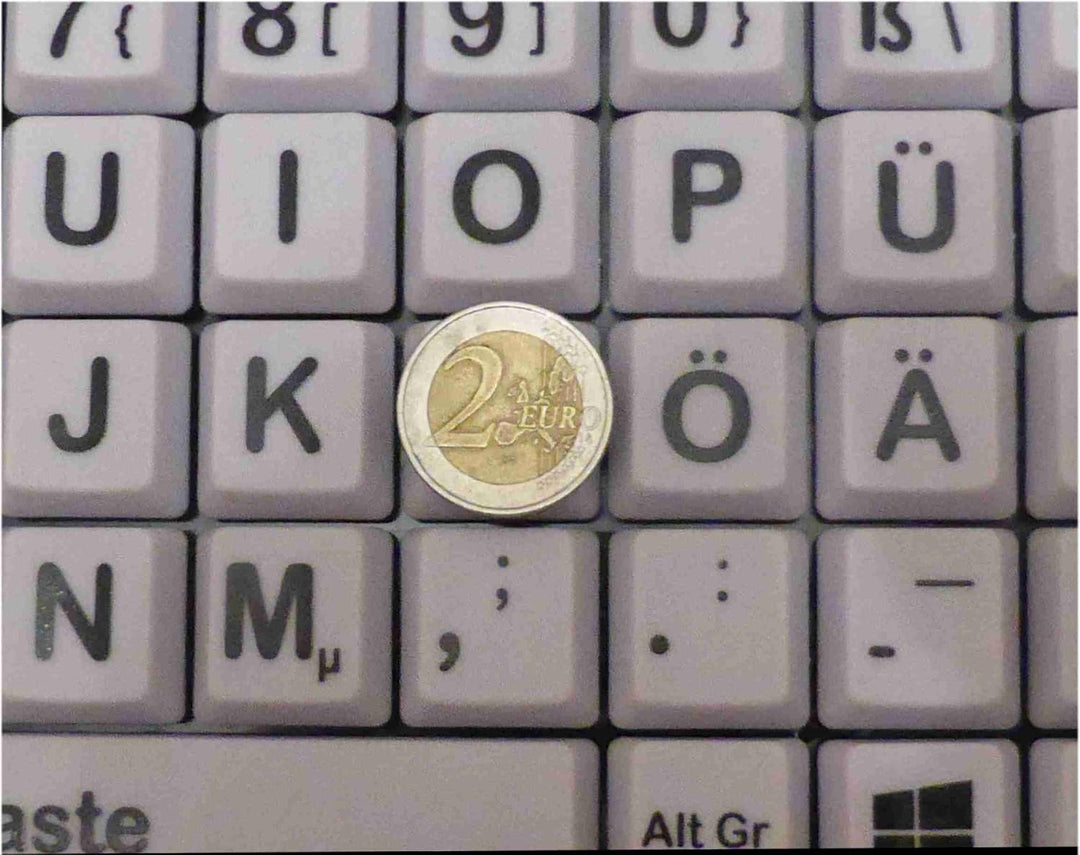 VisionBoard 3 - XXL Tasten Tastatur - schwarz/Weiss