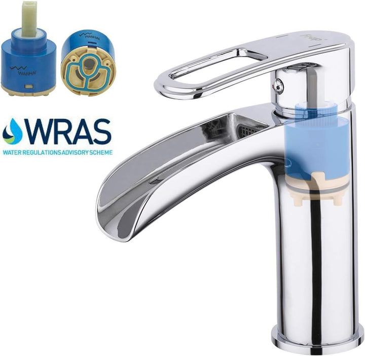 Frap Wasserfall Waschtischarmatur Wasserhahn Bad Badarmatur Waschbeckenarmatur Einhebelmischer für B