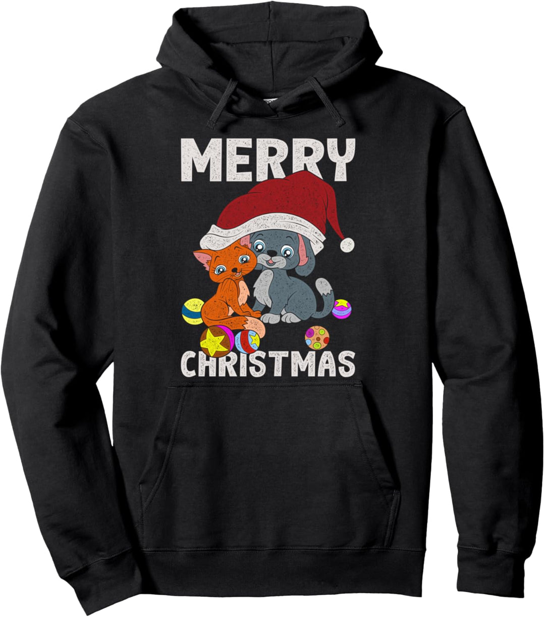 Christmas Haustier Pajama Geschenk Katze Pullover Hoodie