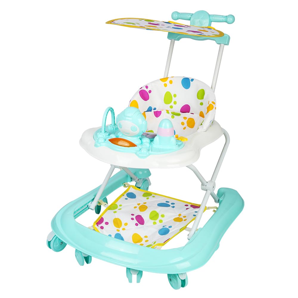 Baby Gehfrei Lauflernwagen mit Musik,Anti-Rollover,Lauflernhilfe für Jungen und Mädchen ab 6 Monaten