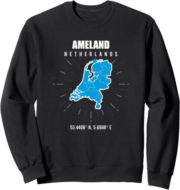 Ameland Niederlande Koordinaten Sweatshirt