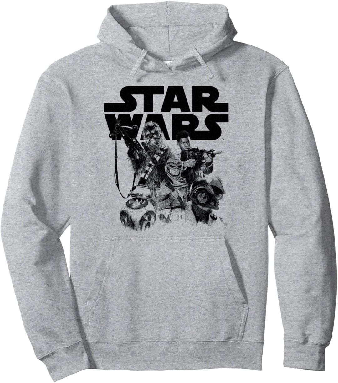 Star Wars BB-8 Chewbacca Jyn Finn Episode 8 Pullover Hoodie