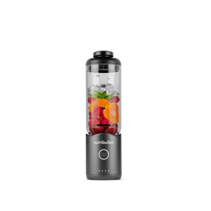 NutriBullet Flex 590 ml, Tragbarer Mixer mit Trinkdeckel, Abnehmbare Klingen, Wiederaufladbar mit US
