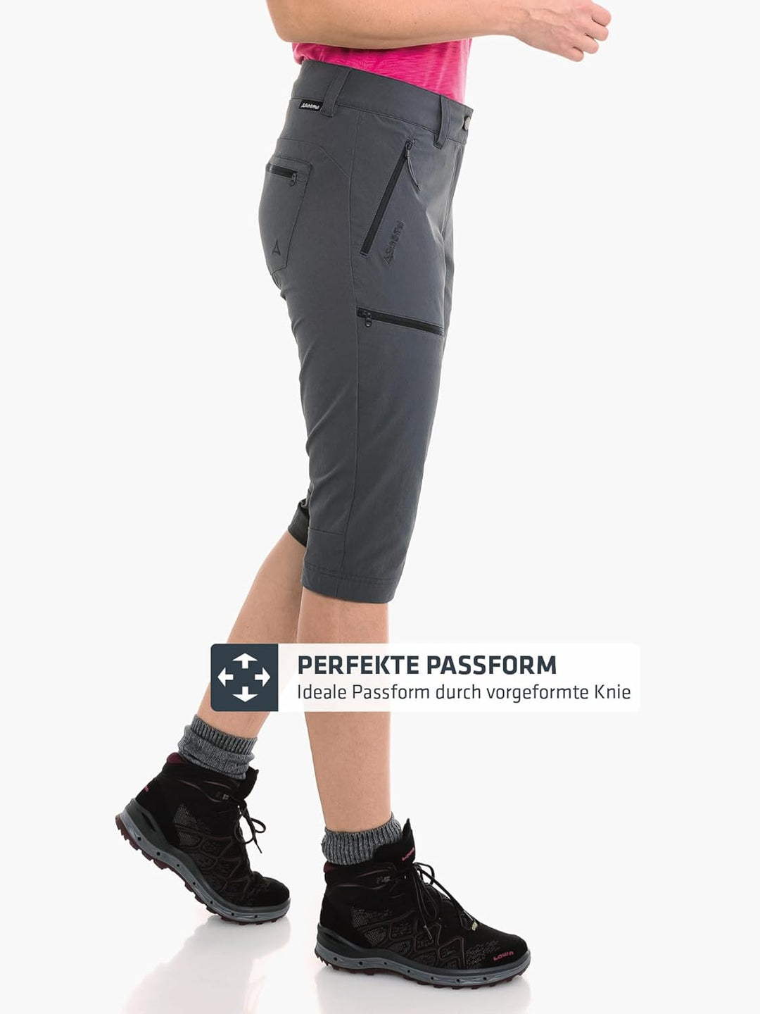 Schöffel Damen Pants Caracas6, leichte und kühlende Wanderhose aus elastischem Stoff, vielseitige Ou
