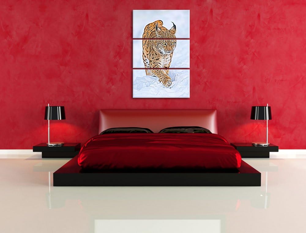 spielendes Wolfsrudel Spezial 3-Teiler Leinwandbild 120x80 Bild auf Leinwand, XXL riesige Bilder fer