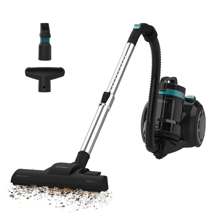 Cecotec Beutelloser Bodenstaubsauger Conga Rocksta Cyclonic Plus. 800W, Grosse Kapazität 2L Behälter