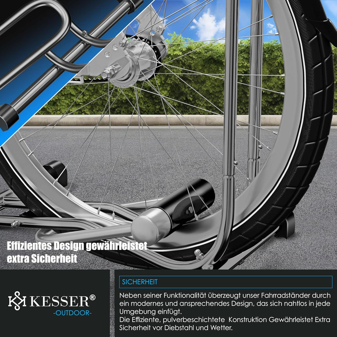 KESSER® Fahrradständer Boden einzeln für Mountainbike, E-Bike, Citybike, Rennrad, MTB | Fahrrad Mont