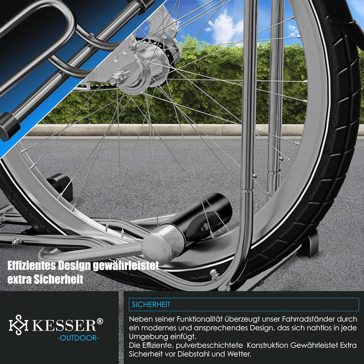 KESSER® Fahrradständer Boden einzeln für Mountainbike, E-Bike, Citybike, Rennrad, MTB | Fahrrad Mont