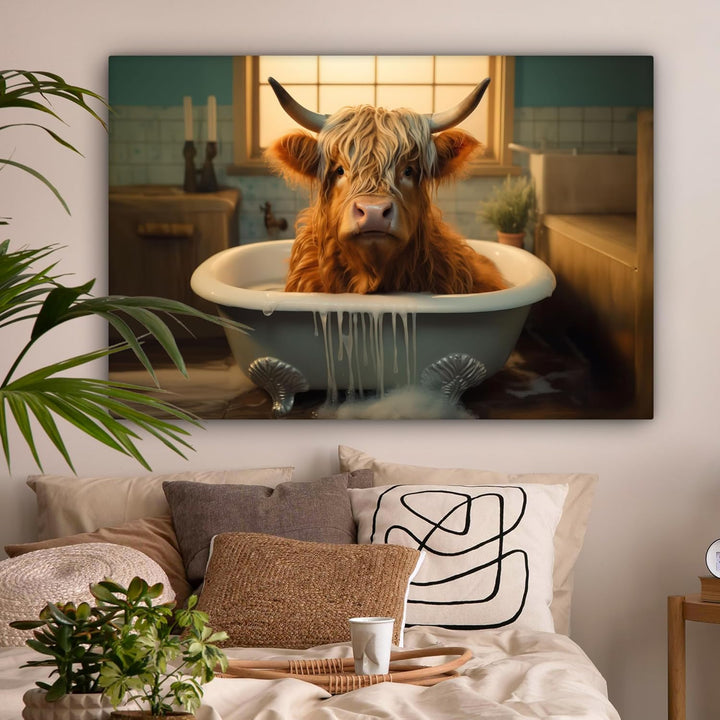 MuchoWow© Leinwandbild Gross 120x80 cm XXL Dekoration Wohnzimmer Bilder Aufhängen Wall Decoration Li