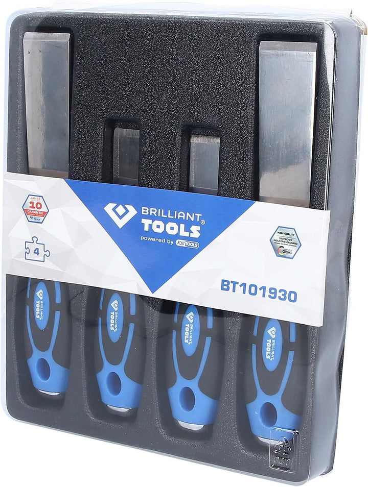 BRILLIANT TOOLS BT101930 Universal-Schaber-Satz, 4-tlg. [Powered by KS TOOLS]