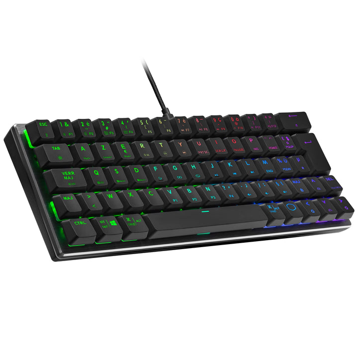 Cooler Master SK620 Kabelgebundene Gaming-Tastatur – Kompaktes 60%-Layout, Flache mechanische Schalt