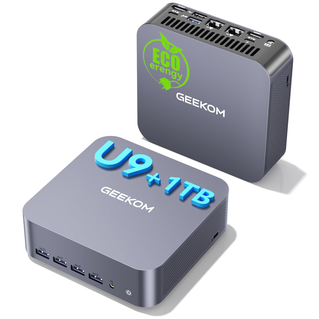 GEEKOM [Einziger Europäischer Hardware Preis für Intel Mini PC GT1 Mega mit Intel Core Ultra 9-185H(