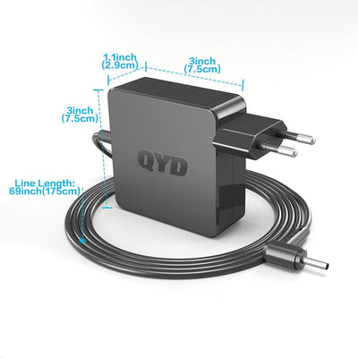 QYD 65W-Notebook-Power-Adapter-Netzteil für Asus Zenbook UX330UA-AH54 F556UA-AB54 F556UA-AB32 UX360C