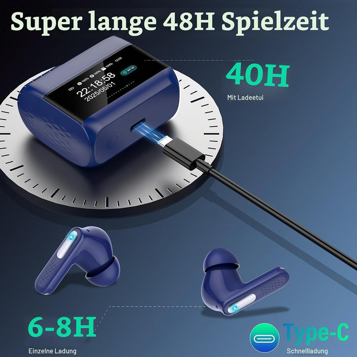ZYHKON KI Übersetzer Kopfhörer mit ANC Mic, 3-in-1 Echtzeit Sprachübersetzer Kopfhörer 164 Sprachen/