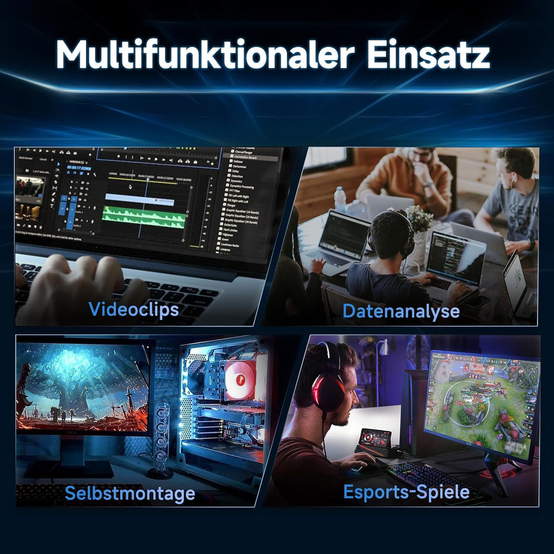 Nvme SSD M.2 2280 1TB Interne Festplatte mit Kühlkörper PCIe 4.0, 5000MB/s Lesen, 4500MB/s Schreiben