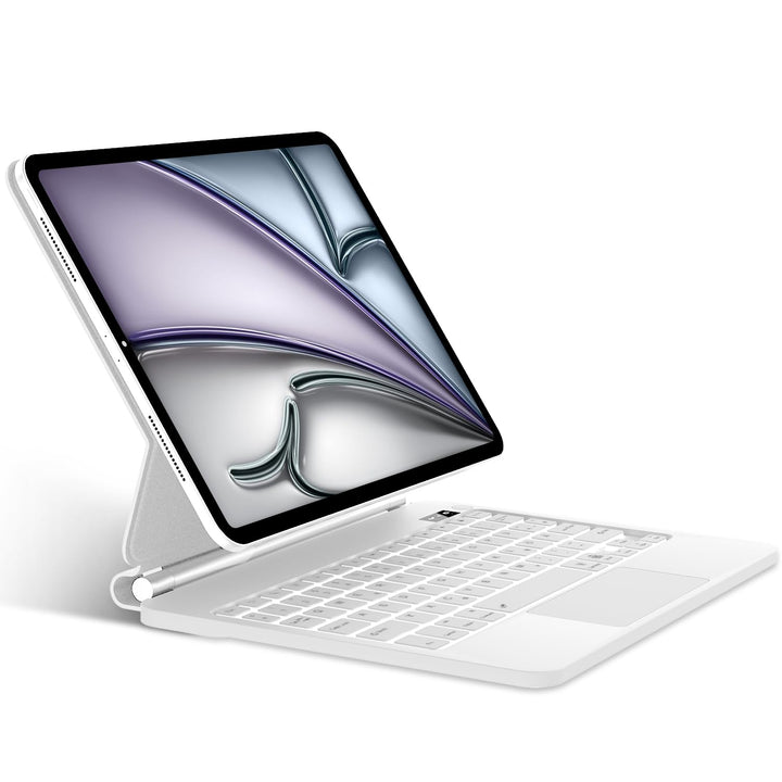 JADEMALL Magic Keyboard for iPad Air 11" M4 2026/M3 2025/M2 2024 - Deutsches QWERTZ Layout Floating
