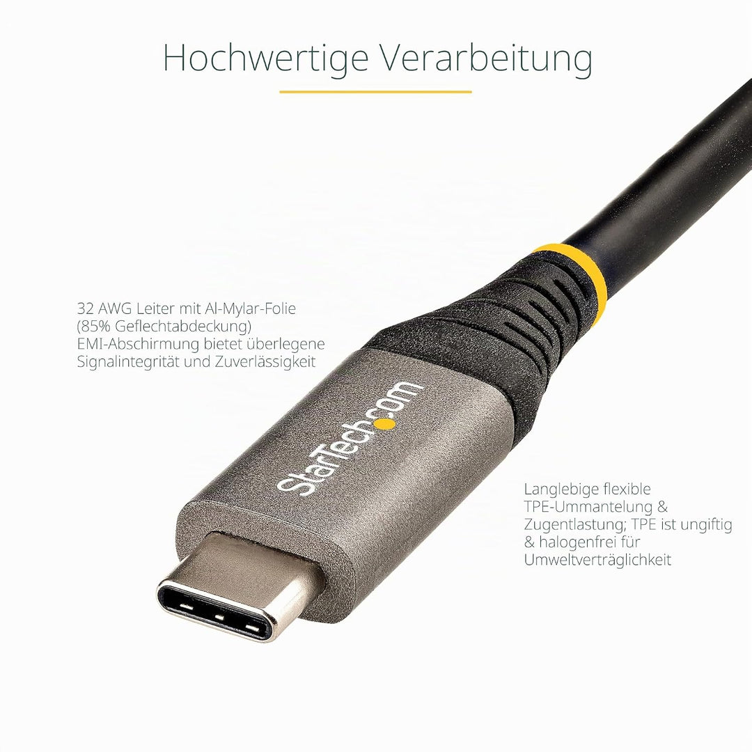 StarTech.com 2m USB-C Kabel 5Gbit/s - Hochwertiges USB-C Kabel - USB 3.2 Gen 1 Typ-C Kabel - 100W (5