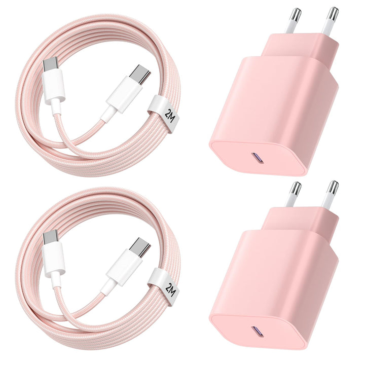 USB-C-ladegerät, für iPhone 16/15 Serie, for iPhone Schnellladegerät, PD20W, ladegerät-Typ-C, 2er Pa