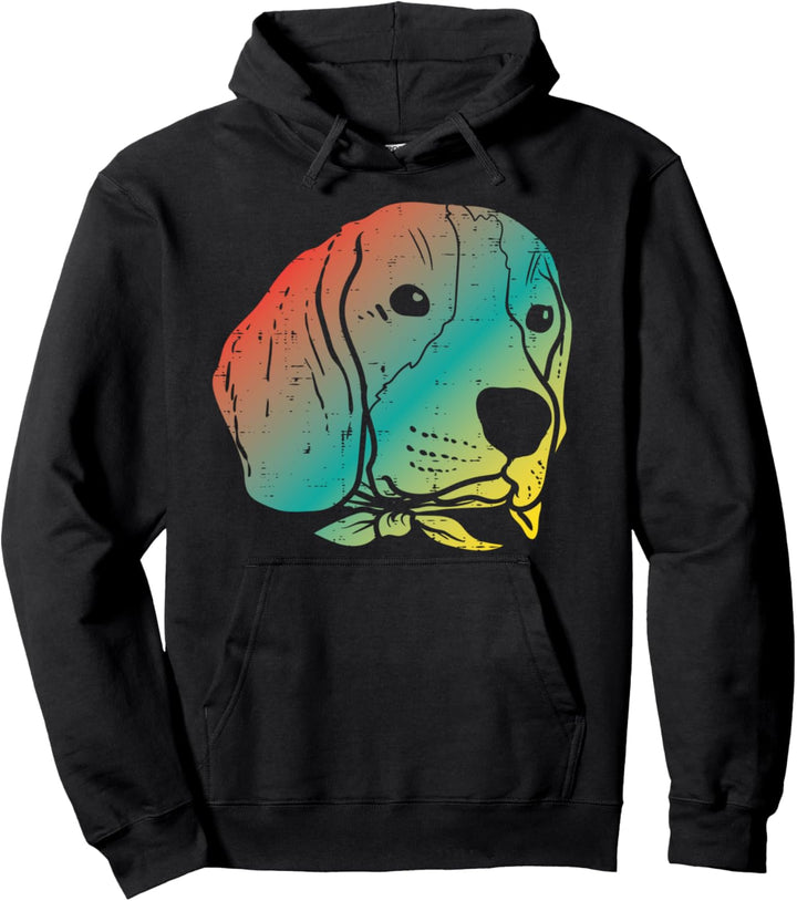 Colorful Beagle Cool Art Animal Pet Dog Lover Owner Gift Pullover Hoodie