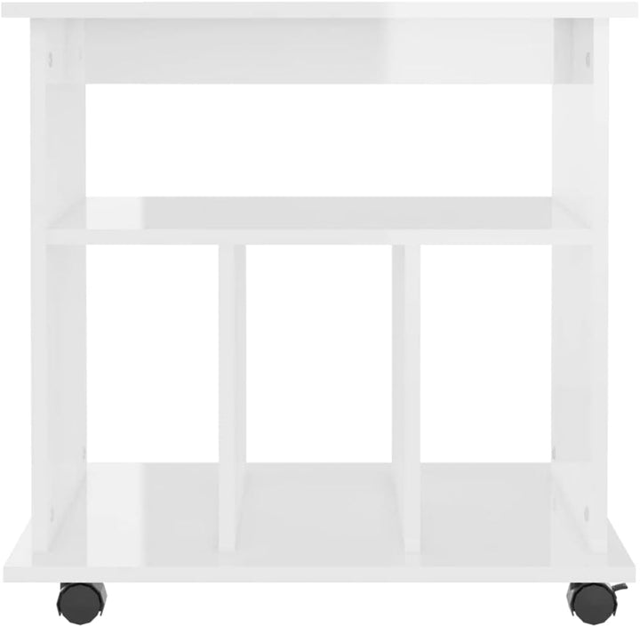 Generisch Rollschrank Hochglanz-Weiss 60x45x60 cm Holzwerkstoff,Möbel,Schränke,Aufbewahrungsschränke