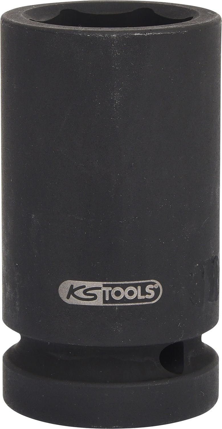KS Tools 515.1827 1" Sechskant-Kraft-Stecknuss, lang, 27mm 27 mm, 27 mm