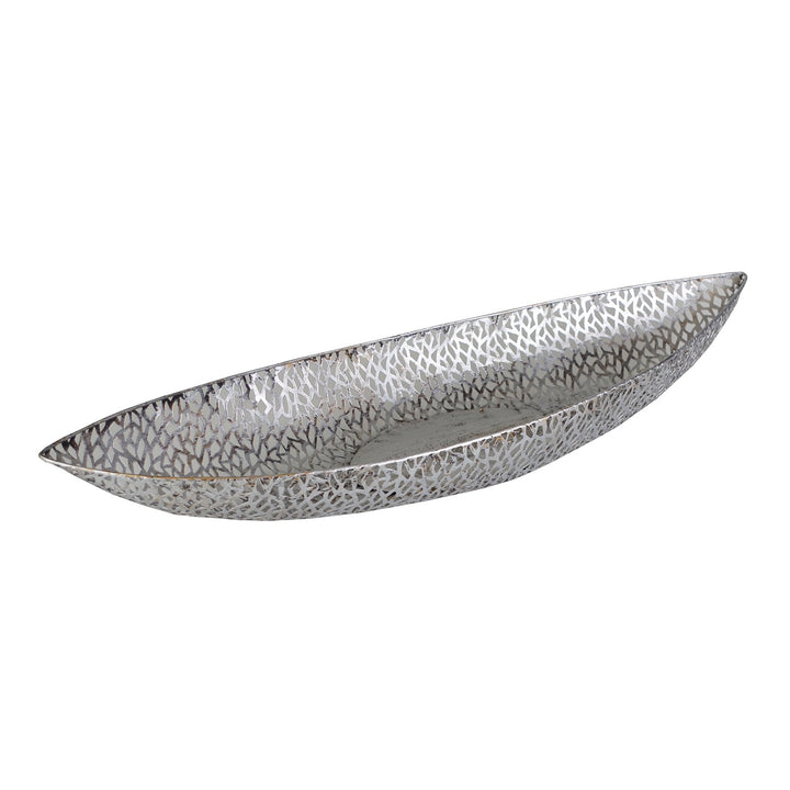 Casablanca - Schale - Purley - Metall - Farbe: antik-Silber - 80 x 21 x 10 cm