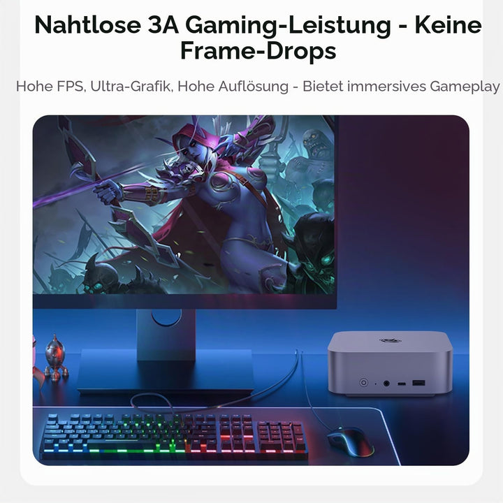 Beelink Mini PC SER9 MAX, AMD Ryzen AI 7 H 350 (8C/16T, bis zu 5.0GHz) 64GB DDR5 RAM 1TB PCIe4.0 SSD