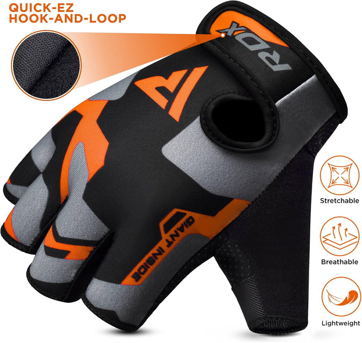 RDX Fitness Handschuhe Trainingshandschuhe Handgelenkstütze Sporthandschuhe Gewichtheben Workout Bod