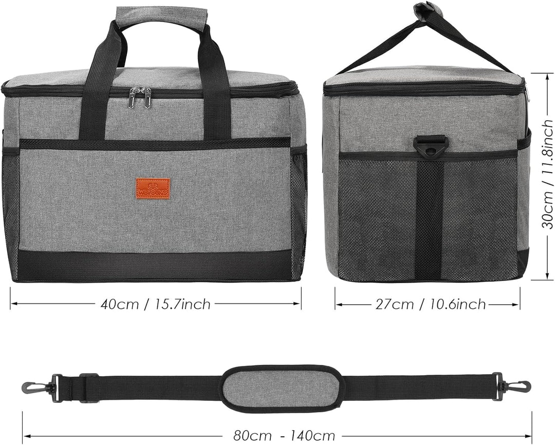 30L Picknick Kühltasche Picknick Tasche Faltbar Cooler Bag Isoliertasche Lunchtasche wasserdichte Kü