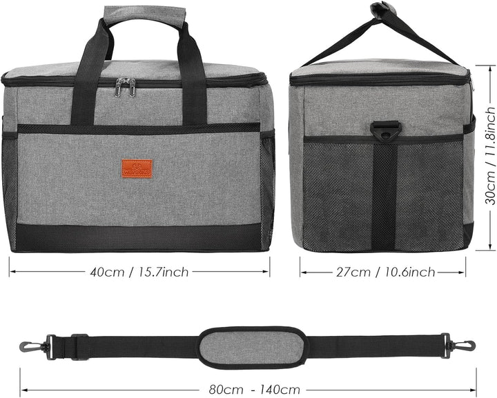 30L Picknick Kühltasche Picknick Tasche Faltbar Cooler Bag Isoliertasche Lunchtasche wasserdichte Kü