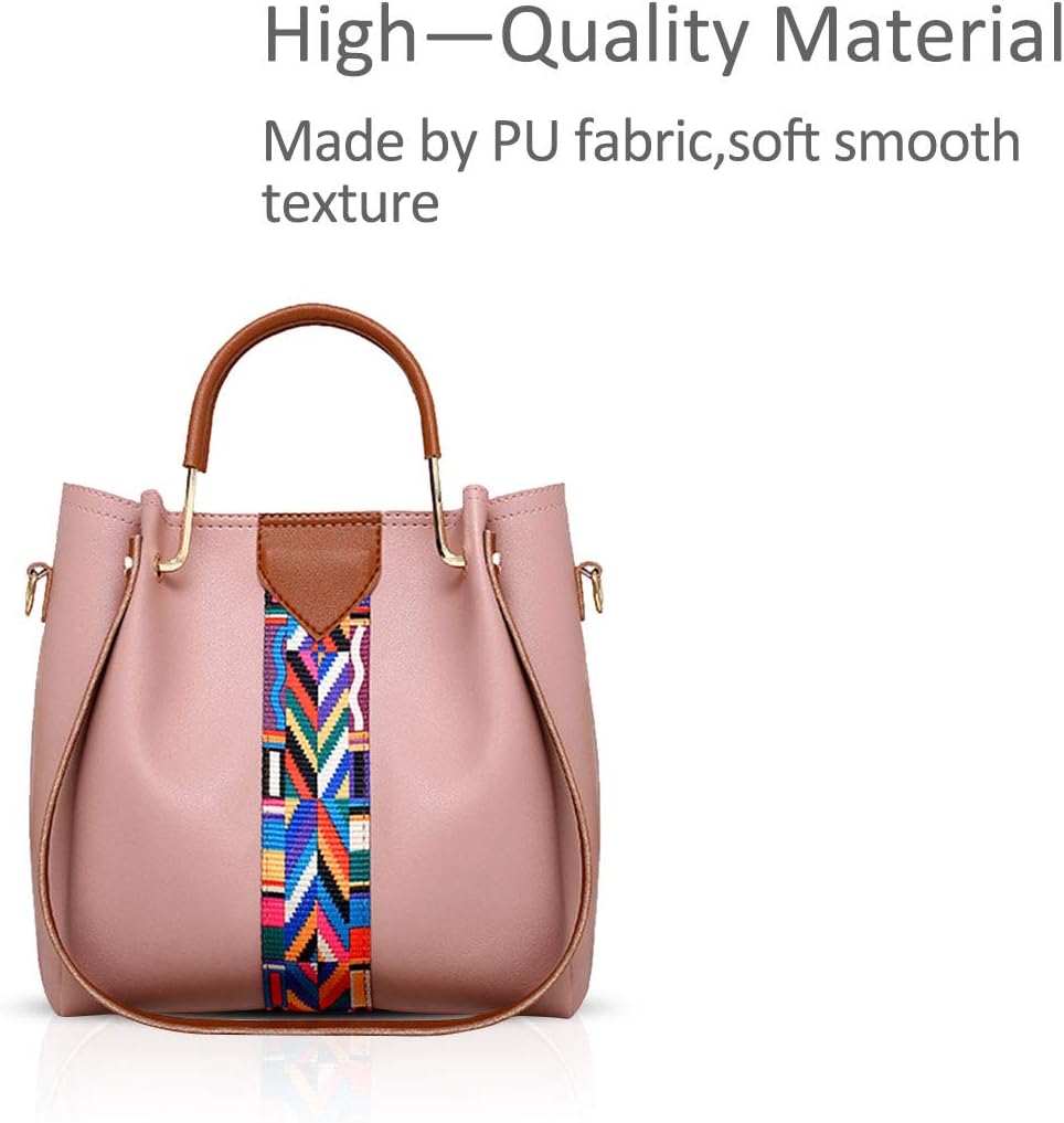 NICOLE & DORIS Damen Handtaschen Umhängetaschen 4 Stück Handtaschen für Damen Top-Griffe Schultertas