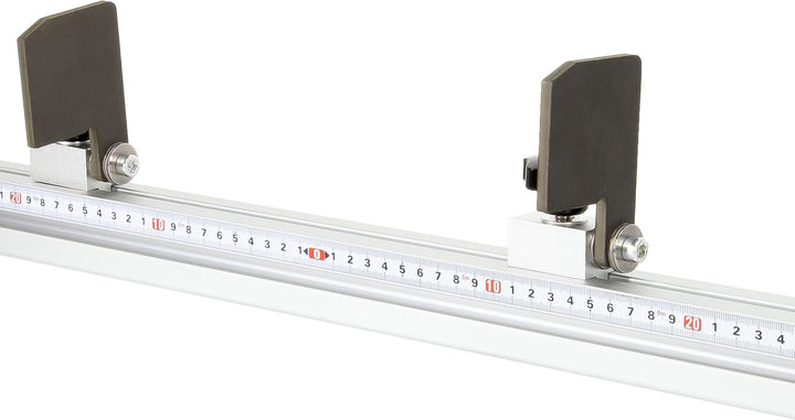 SCHMIDT systemprofile Längenanschlag B 2m Aluminium-Profil Säge-Anschlag 1m-1m Mitte Massband Stahl