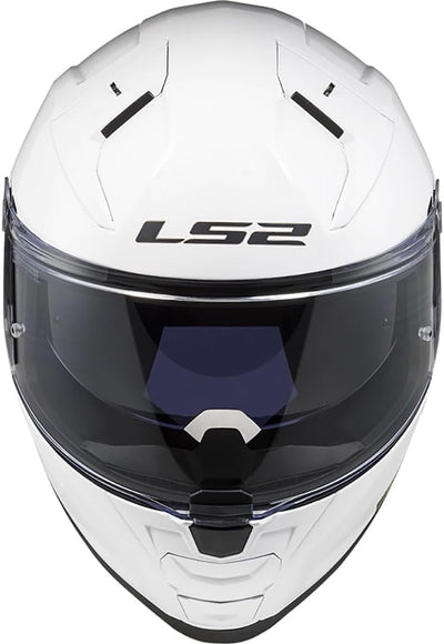 LS2, Integralhelme motorrad VECTOR II solid white, L L Weiss, L Weiss