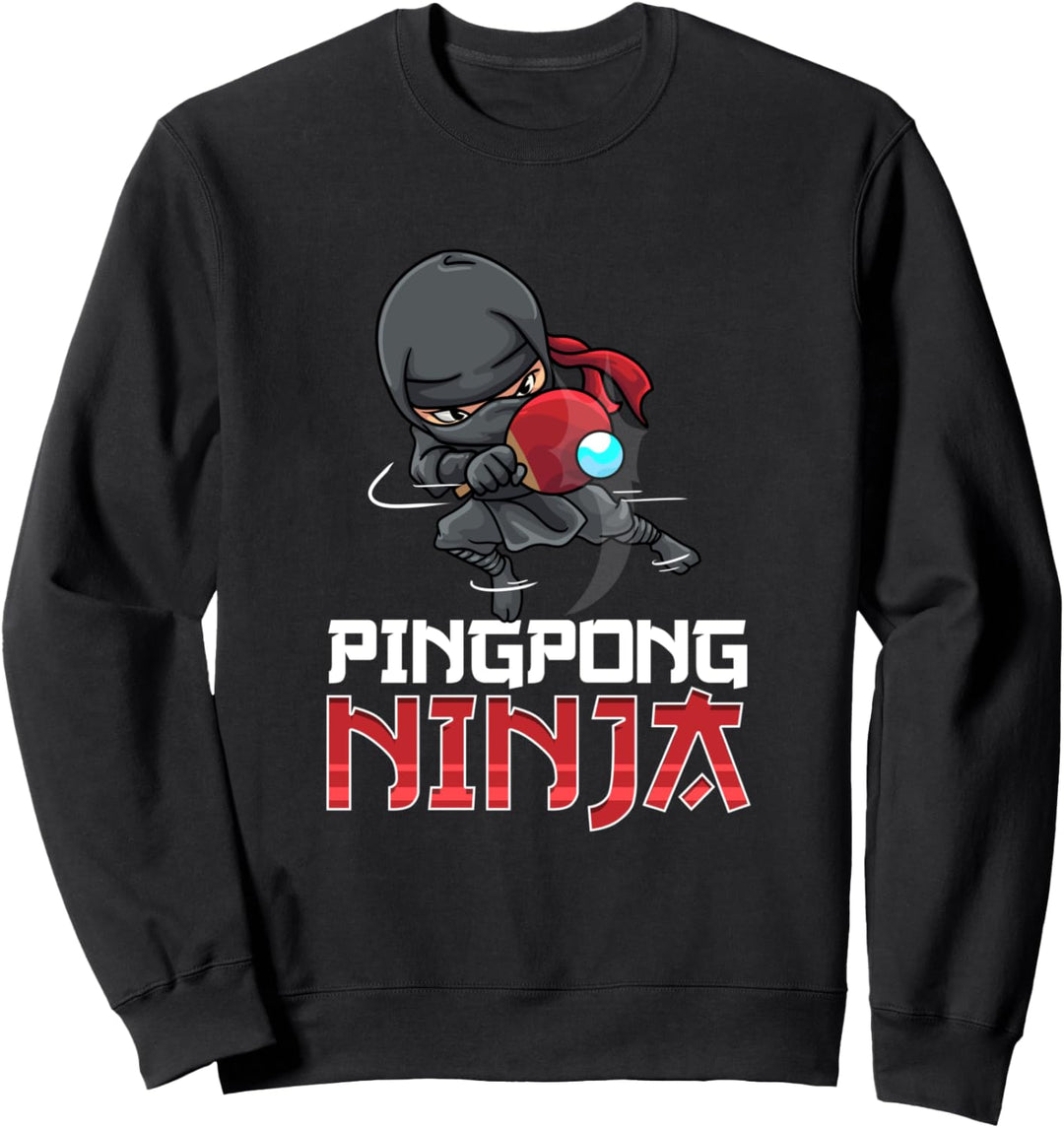 Pingpong Ninja Table Tennis Pingpong Player Sweatshirt