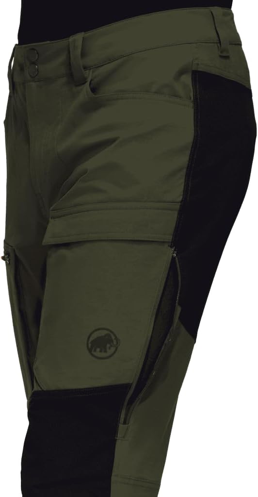 Mammut Herren Zinal Hybrid Hose Wanderhose Trekkinghose, 30 Dark Marsh-black