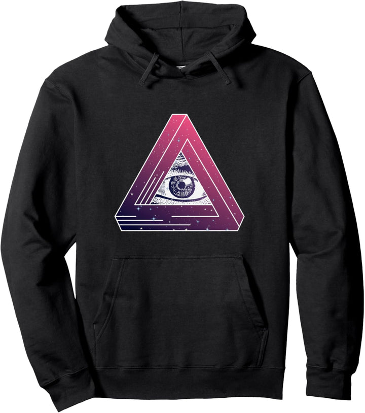 Freimaurer Auge Dreieck Illuminati Verschwörung Geschenk Pullover Hoodie