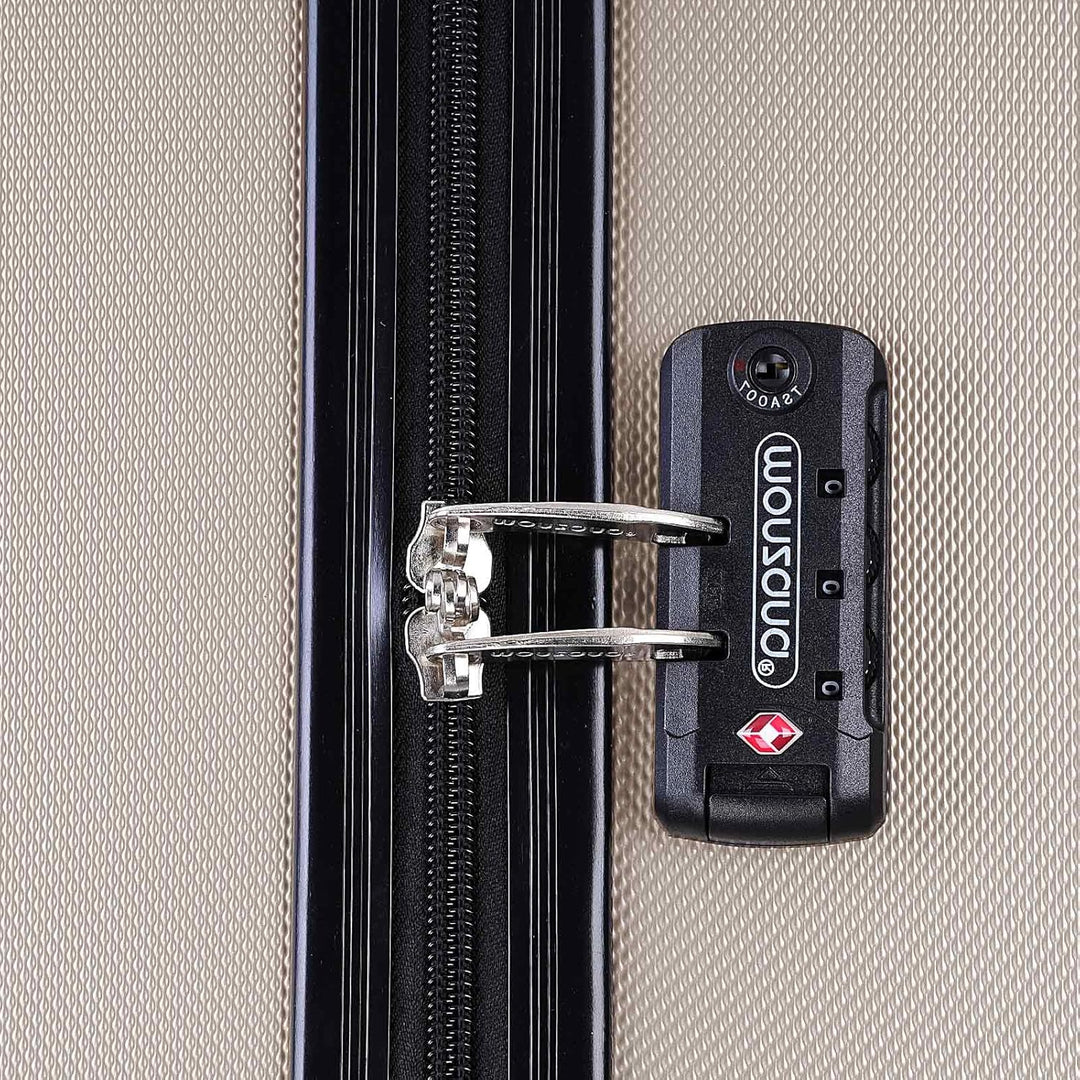 MONZANA® 2er Set Koffer Boardcase M, XL Gelgriffe TSA Schloss Reisekoffer Trolley Kofferset Handgepä