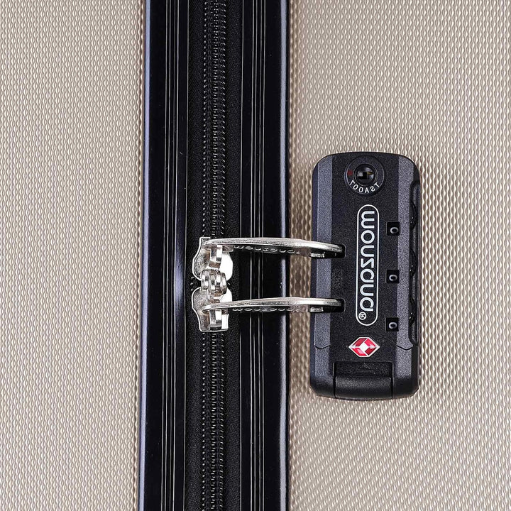 MONZANA® 2er Set Koffer Boardcase M, XL Gelgriffe TSA Schloss Reisekoffer Trolley Kofferset Handgepä