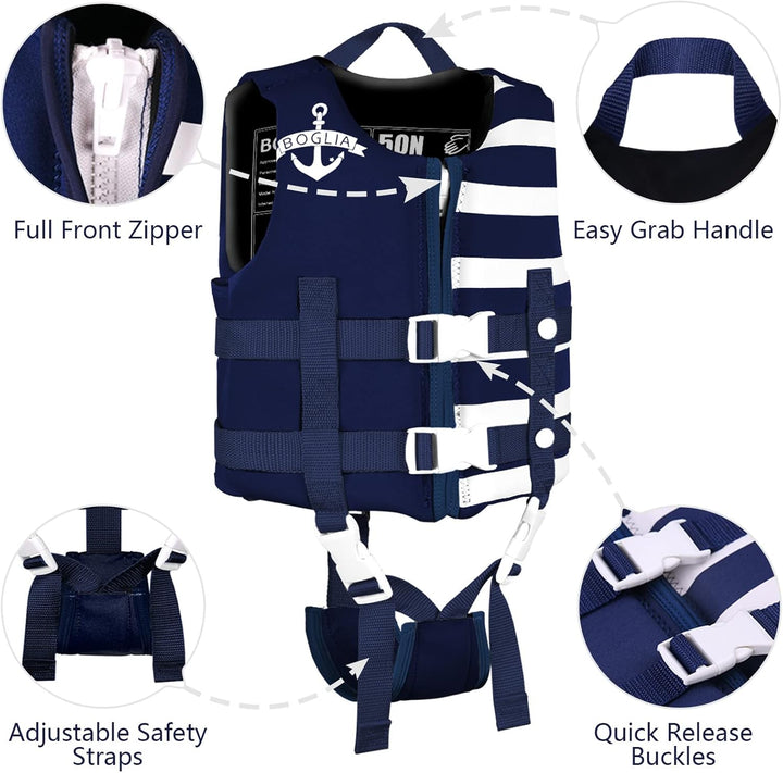 PROTAURI Kinder Schwimmerjacke - Jungen Mädchen Neopren Schwimmen Jacke Kleinkind Schwimmen Lernen B