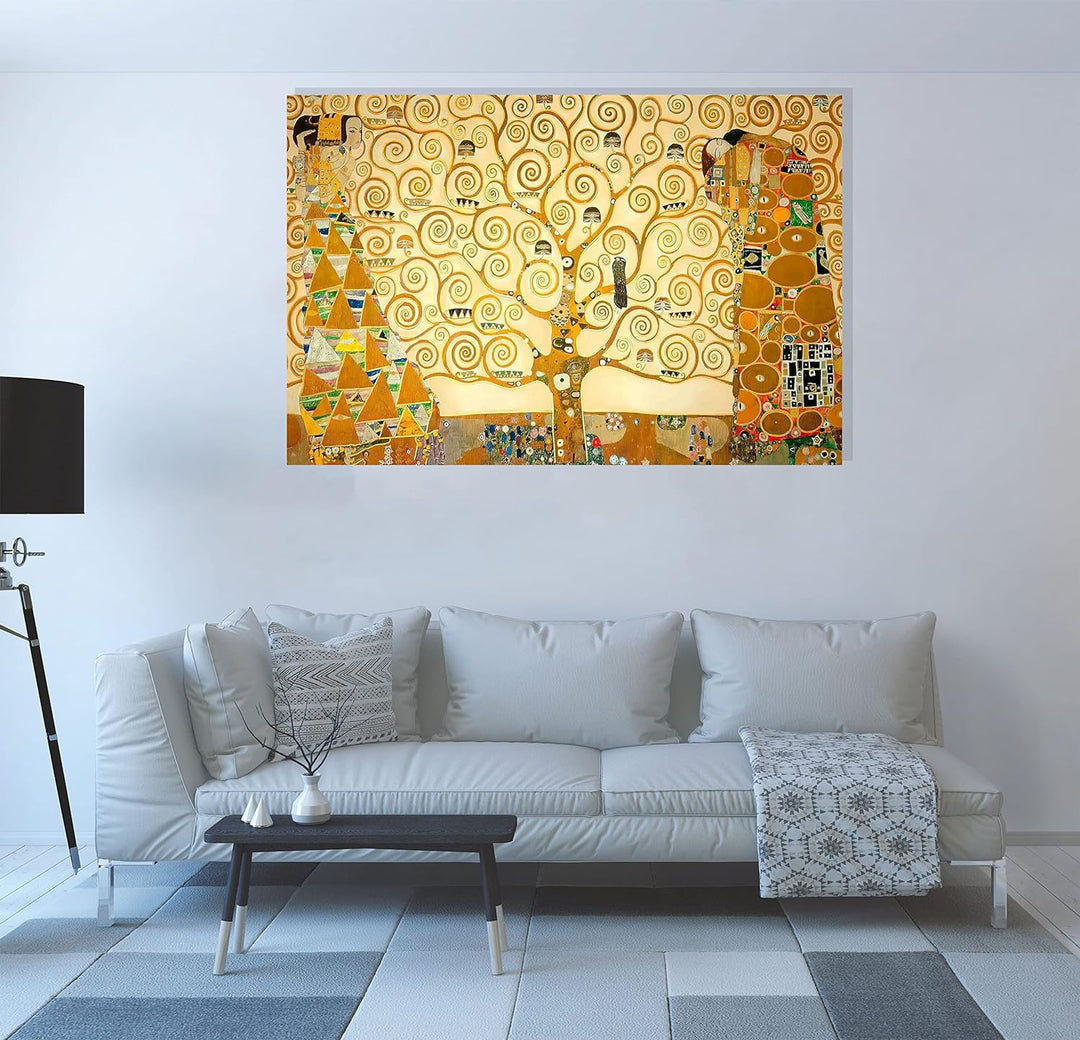 Der Baum des Lebens von Gustav Klimt Abstrakte Leinwanddrucke Wandkunst Bilder zum Aufhängen 86 x 61