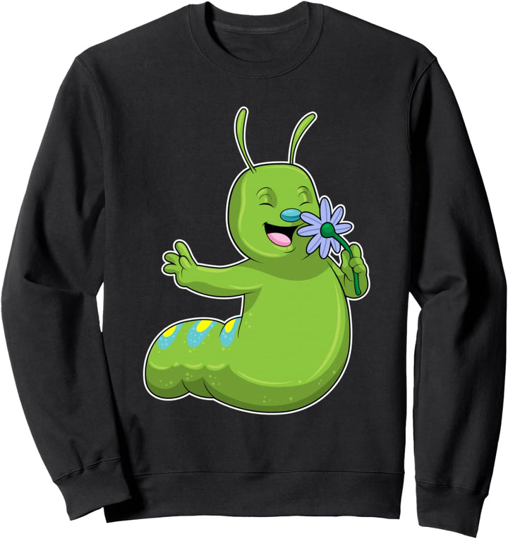 Raupe Gänseblümchen Blumen Sweatshirt
