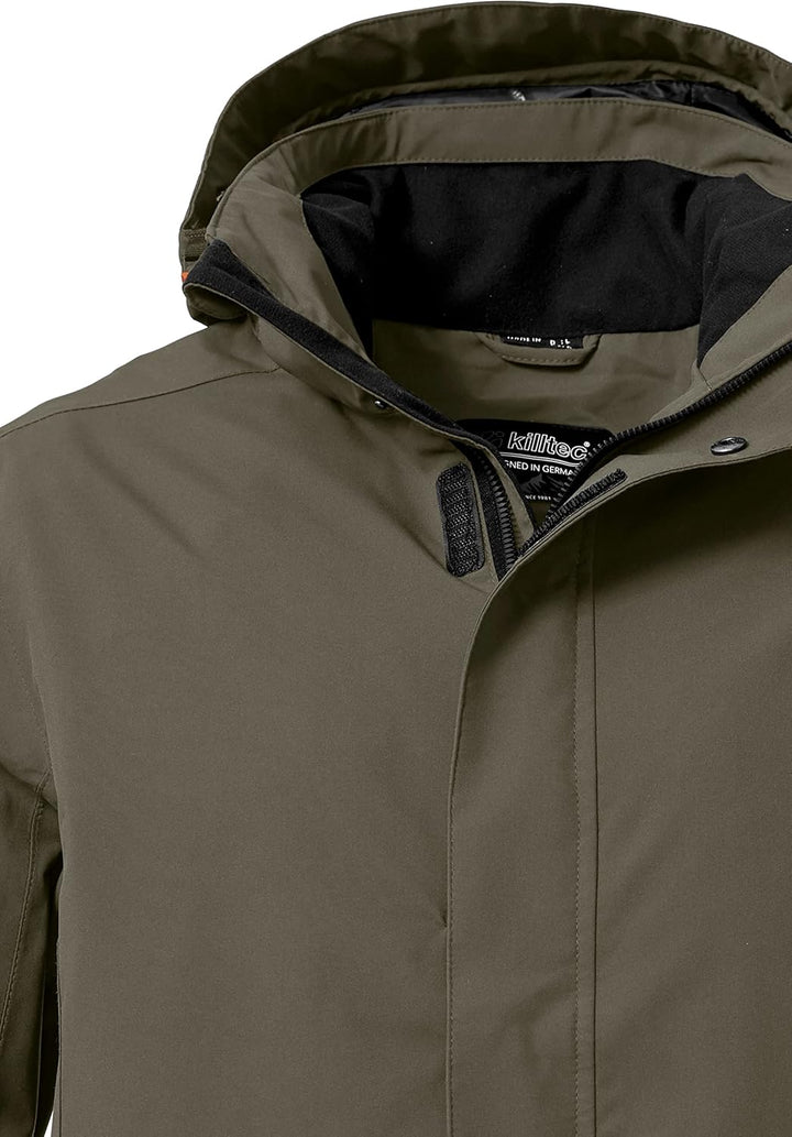 Killtec Herren Kos 87 Mn Jckt_xenios Funktionsjacke/Outdoorjacke mit abzippbarer Kapuze S dunkeloliv