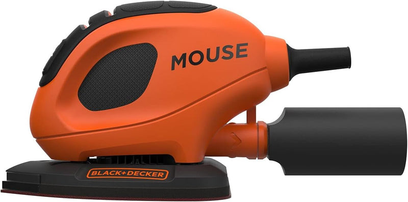 Black+Decker Dreieckschleifer Mouse (55 Watt, 133 x 95 mm, mit Staubsaugeradapter, zum Schleifen/Pol