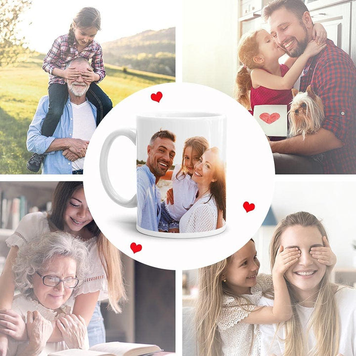 Keramik, Tasse selbst individuell gestalten/Personalisierbar mit eigenem Foto bedrucken/Fototasse/Mo