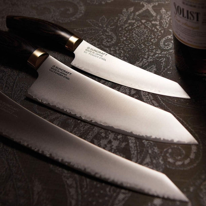 Suncraft SXLKSK-02 Elegancia Kiritsuke / Petty messer - Kern aus japanischem SG2-Pulverstahl zwische