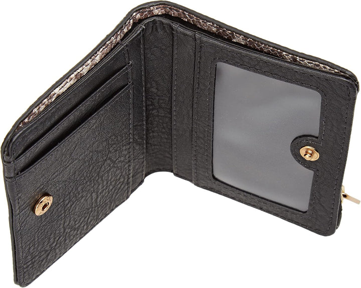 Fossil Geldbörse für Damen – Bifold Logan klein geprägt Leder Python-Optik, SL8264874 – 10,2 cm L x