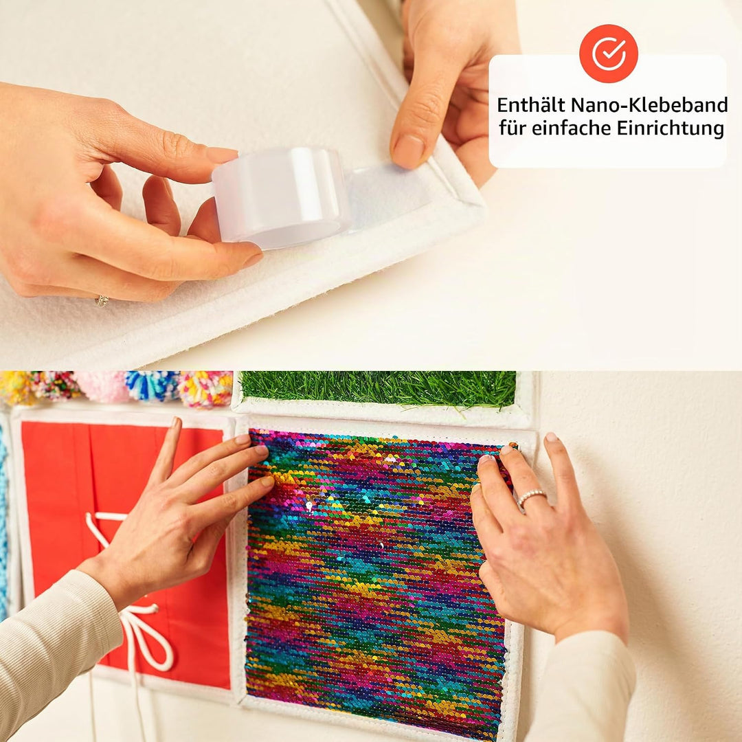 Sensorik Matten für Kinder - Fühlmemory | Taktile Scheiben Fühlspiel |Taktiles Memory Sinnesmatten a