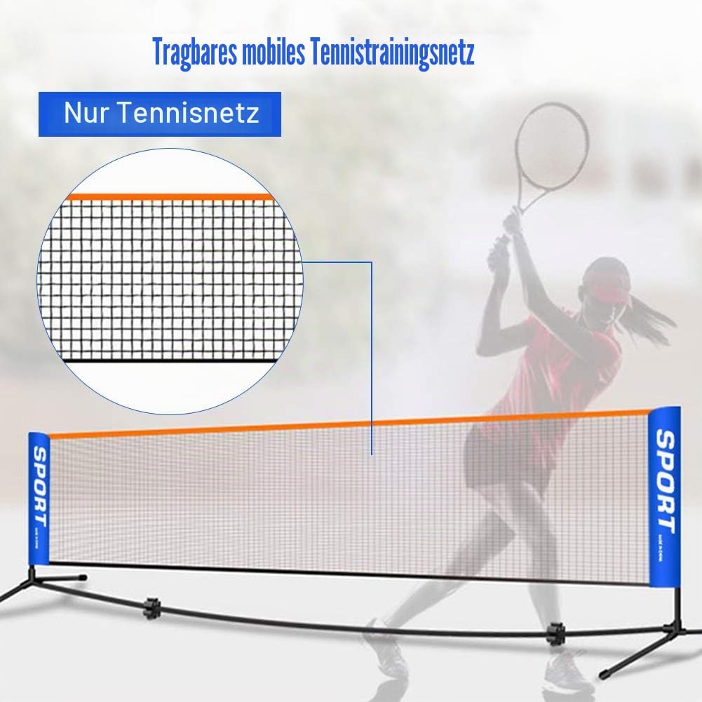 Cicony Tragbares Tennisnetz, faltbar, für Badminton, Volleyball, Tennis und andere Spiele